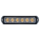 Van Master VMGLEDHD6A 12-24V R65 Heavy Duty 6 LED Amber Warning Light PN: VMGLEDHD6A